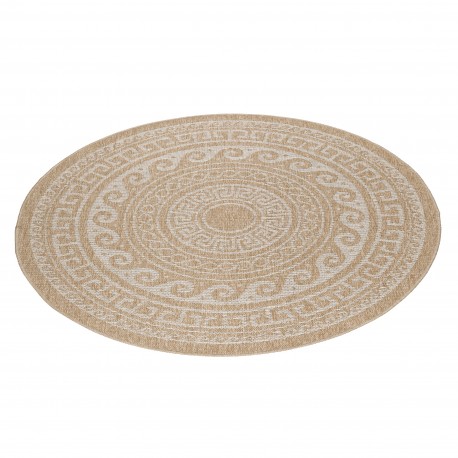 Comilla Rund Udendørs tæppe Vintage - Beige