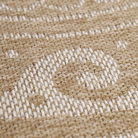 Comilla Rund Udendørs tæppe Vintage - Beige