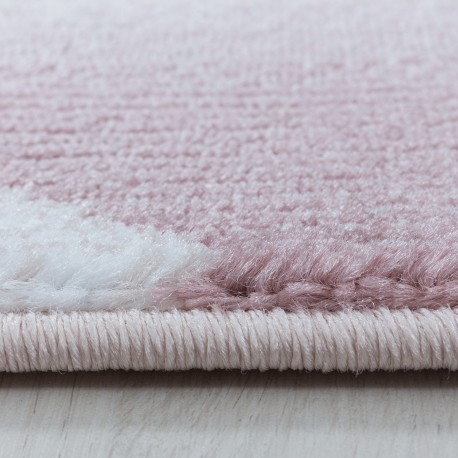 Costa Kortluvet tæppe Abstrakt - Pink