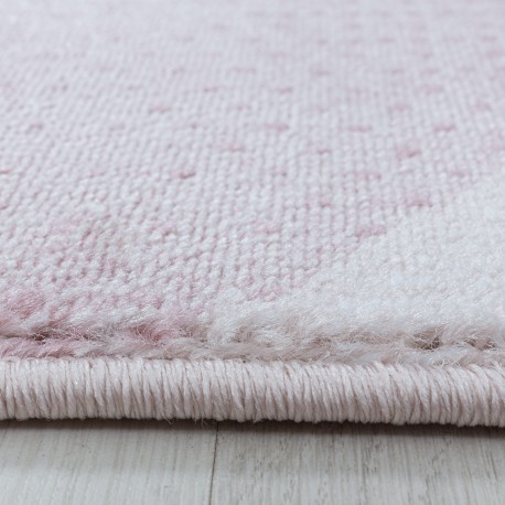 Costa Kortluvet Tæppeløber Bølge - Pink