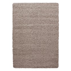 Dream Shaggy tæppe Ensfarvet - Beige