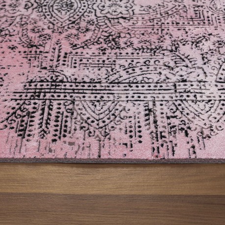 Elite Kortluvet tæppe Vintage - Rosa