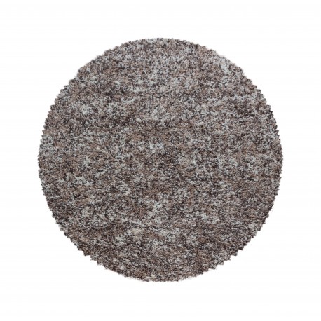 Enjoy Rund Shaggy tæppe Plettet - Beige