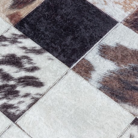 Fiesta Vaskbart tæppe Patchwork - Hvid