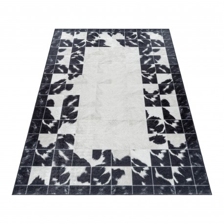 Fiesta Vaskbart Tæppeløber Patchwork - Sort