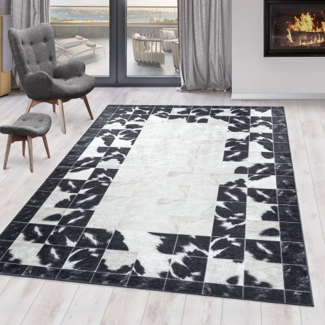 Fiesta Vaskbart tæppe Patchwork - Sort