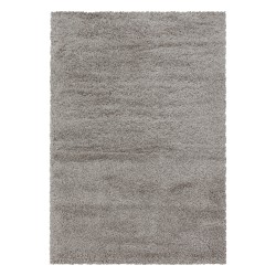 Fluffy Shaggy tæppe Ensfarvet - Beige