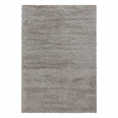 Fluffy Shaggy tæppe Ensfarvet - Beige