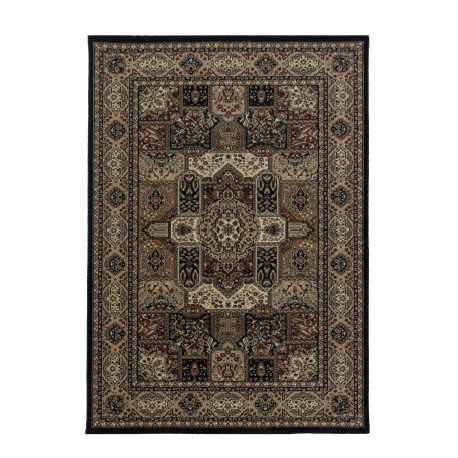 Kashmir Orientalsk tæppe Orientalisk - Sort