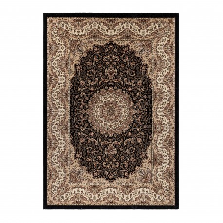 Kashmir Orientalsk tæppe Orientalisk - Sort
