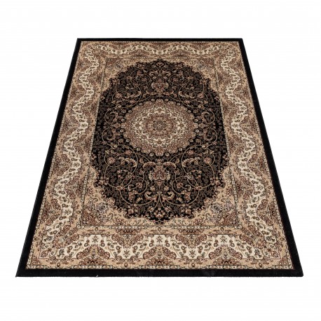 Kashmir Orientalsk tæppe Orientalisk - Sort