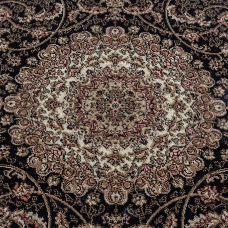 Kashmir Orientalsk tæppe Orientalisk - Sort
