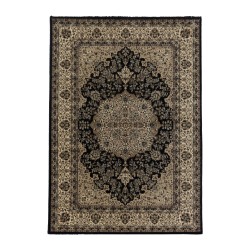 Kashmir Orientalsk tæppe Orientalisk - Sort