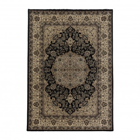 Kashmir Orientalsk tæppe Orientalisk - Sort