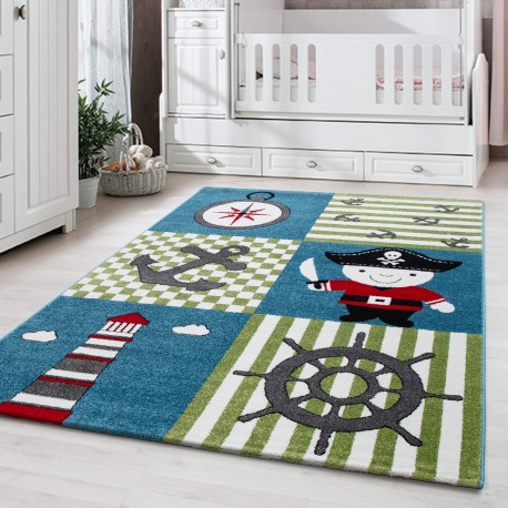 Kids Børnetæppe Pirat - Multi