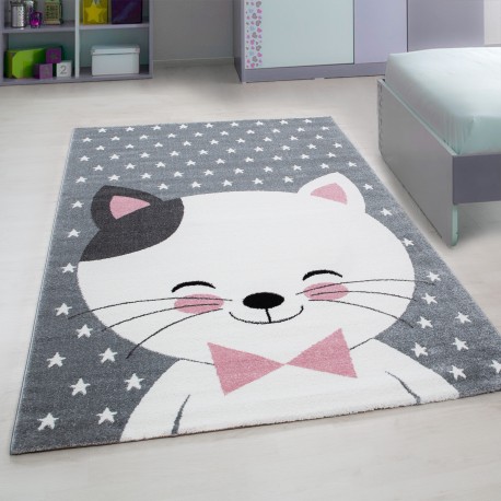 Kids Børnetæppe Kat - Pink