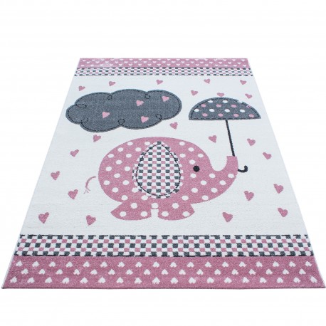 Kids Børnetæppe Elefant - Pink