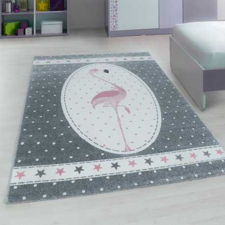 Kids Børnetæppe Flamingo Design - Pink