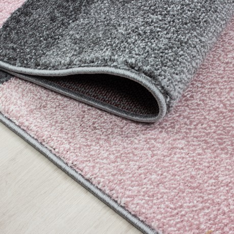Lucca Kortluvet Tæppeløber Ternet - Pink