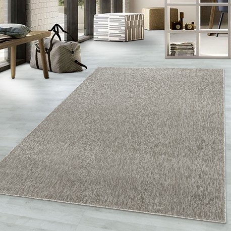 Nizza Kortluvet Tæppeløber Ensfarvet - Beige