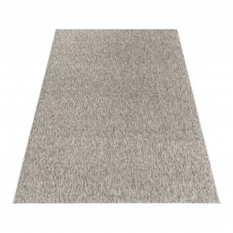 Nizza Kortluvet tæppe Ensfarvet - Beige