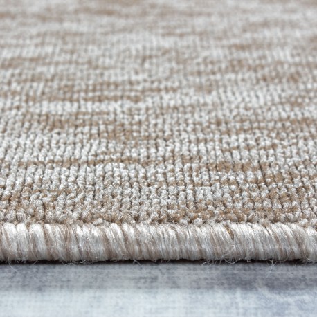 Nizza Kortluvet tæppe Ensfarvet - Beige