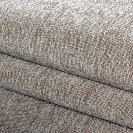 Nizza Kortluvet tæppe Ensfarvet - Beige