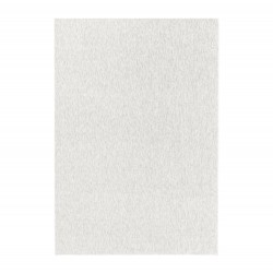 Nizza Kortluvet tæppe Ensfarvet - Creme