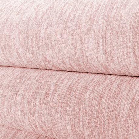 Nizza Kortluvet Tæppeløber Ensfarvet - Rosa