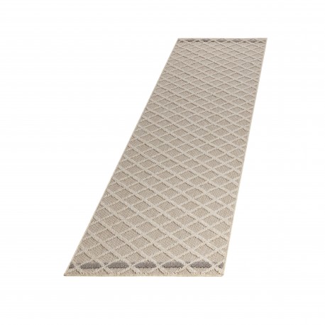 Patara Udendørs Tæppeløber Rhombus - Beige