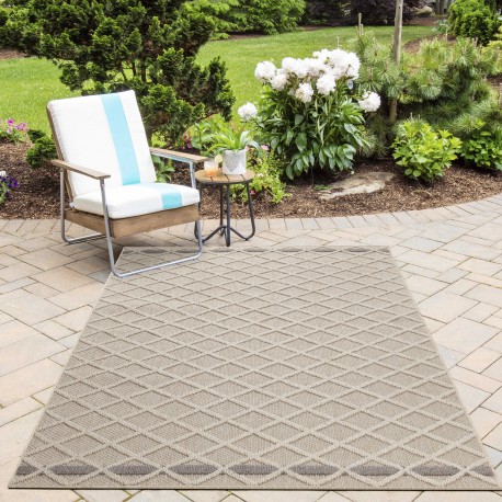 Patara Udendørs tæppe Rhombus - Beige