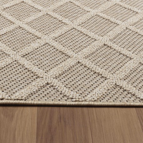 Patara Udendørs tæppe Rhombus - Beige
