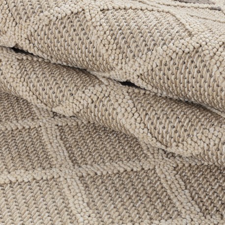 Patara Udendørs tæppe Rhombus - Beige