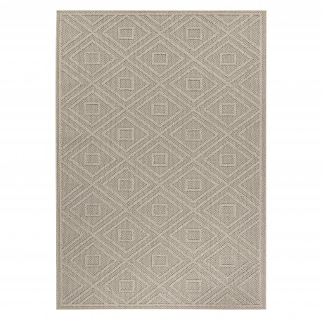 Patara Udendørs Tæppeløber Rhombus - Beige