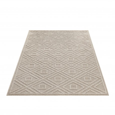 Patara Udendørs Tæppeløber Rhombus - Beige