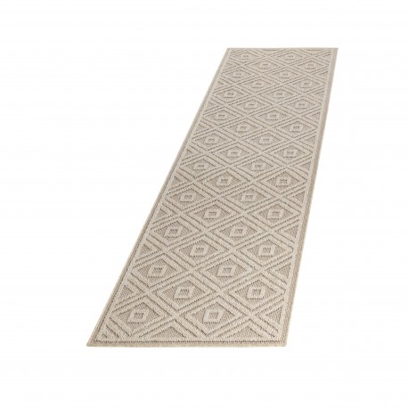 Patara Udendørs Tæppeløber Rhombus - Beige
