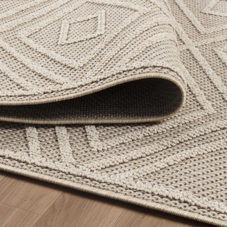 Patara Udendørs Tæppeløber Rhombus - Beige