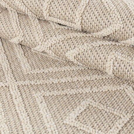 Patara Udendørs Tæppeløber Rhombus - Beige