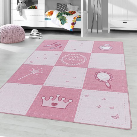 Play Børnetæppe Prinsesse - Pink