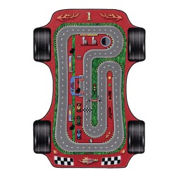 Play Børne Tæppeløber Racerbane - Rød