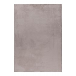 Pouffy Shaggy tæppe Ensfarvet - Beige