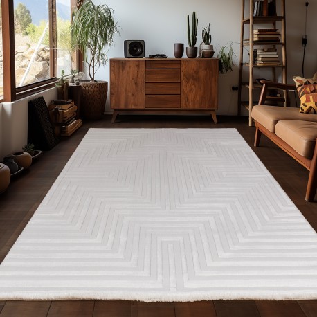 Sahara Indendørs Tæppeløber 3D - Creme