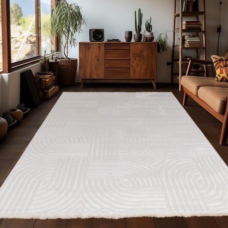 Sahara Indendørs Tæppeløber 3D - Creme