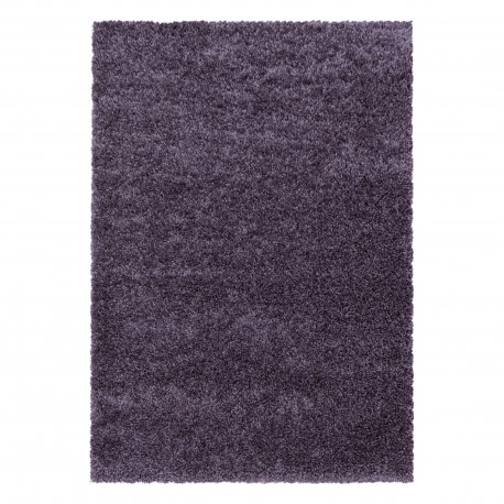 Sydney Shaggy tæppe Ensfarvet - Violet