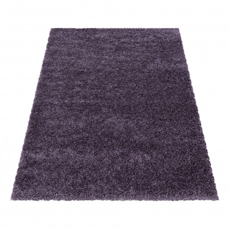 Sydney Shaggy tæppe Ensfarvet - Violet