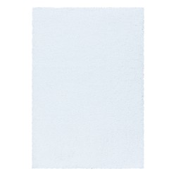 Sydney Shaggy tæppe Ensfarvet - Hvid