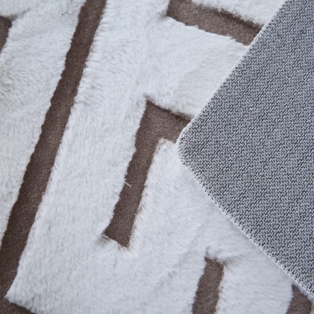 Vision Kortluvet tæppe Skandinavisk - Beige