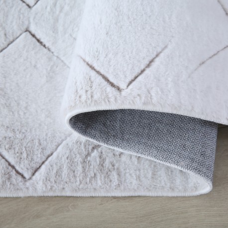 Vision Kortluvet tæppe Skandinavisk - Beige