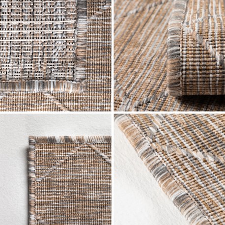 Zagora Udendørs tæppe Rhombus - Beige
