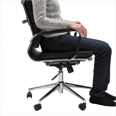 Executive Kontorstol med Lav ryg – Sort